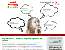 Tablet Screenshot of pequemudanzas.com